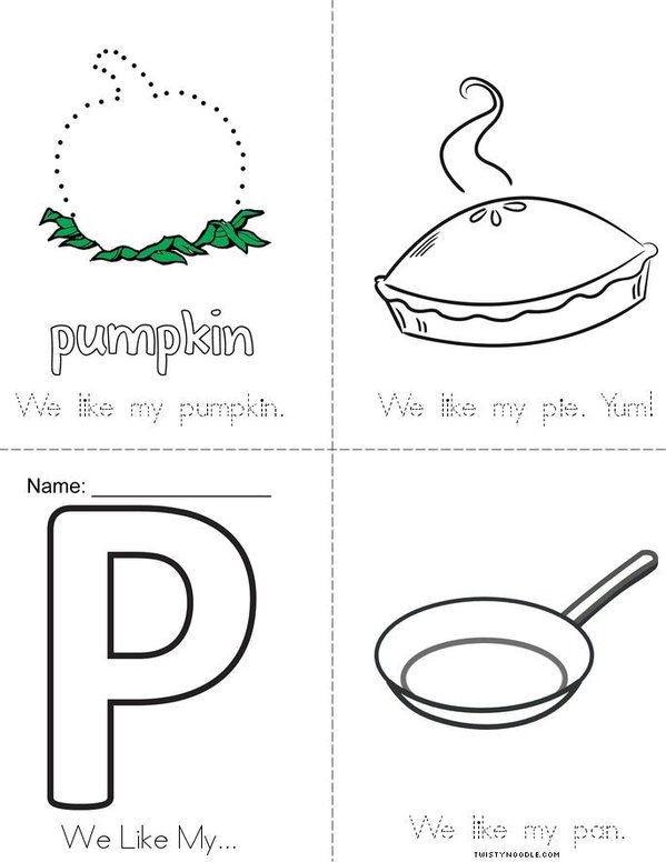 We Like My Mini Book - Sheet 2