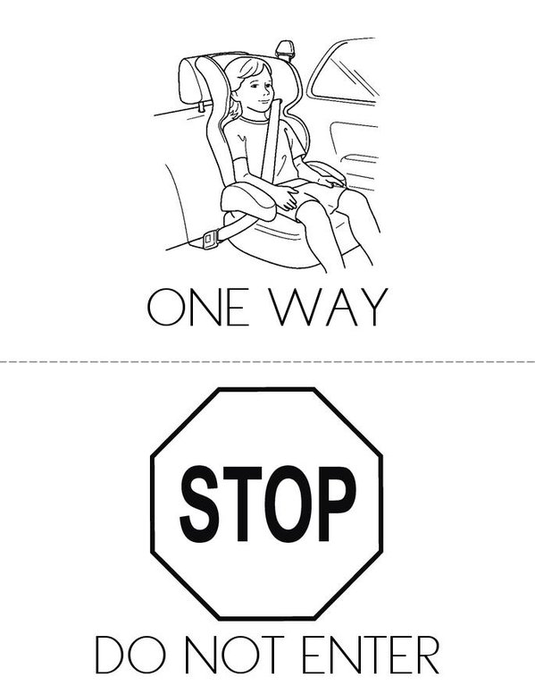 US traffic signs Mini Book - Sheet 4