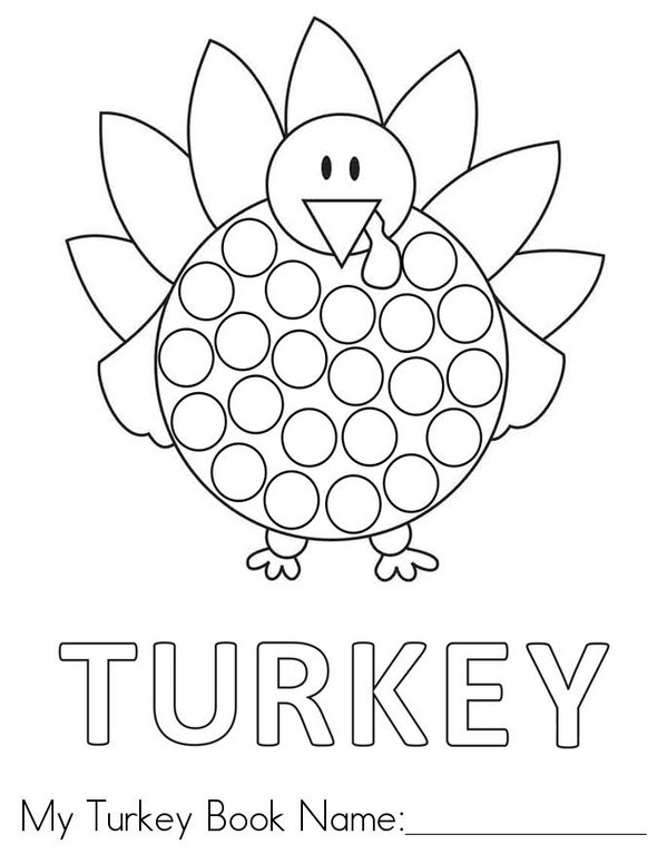 Turkey Mini Book - Sheet 1