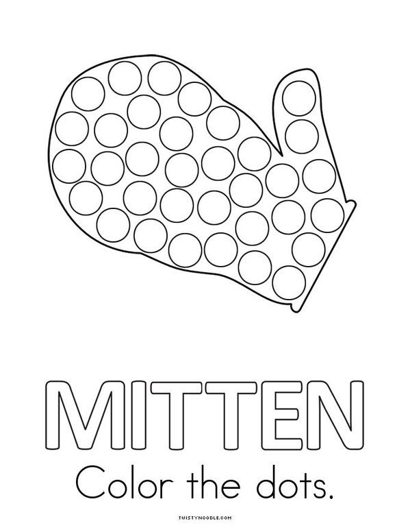 My Mitten Book Mini Book - Sheet 4