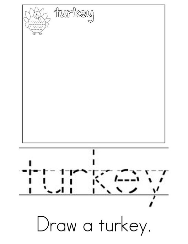 Turkey Activity Book Mini Book - Sheet 2