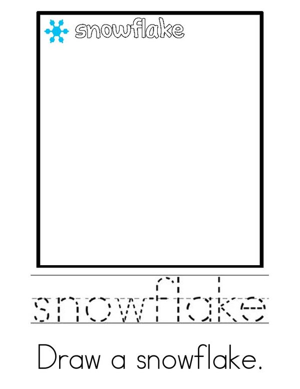 Snowflake Activity Book Mini Book - Sheet 3