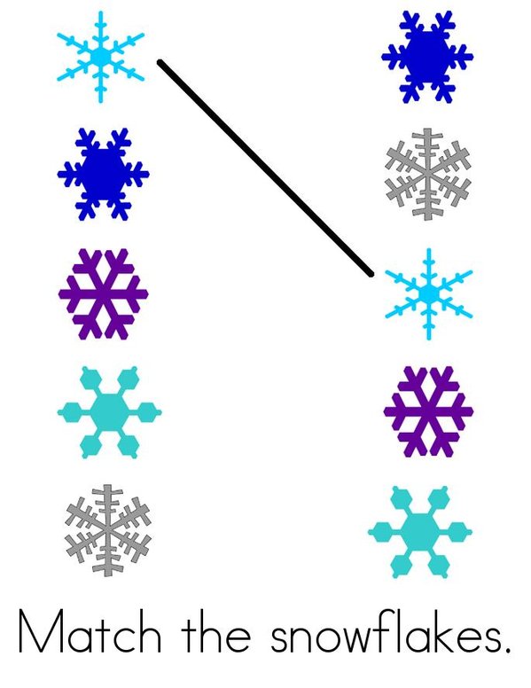 Snowflake Activity Book Mini Book - Sheet 5