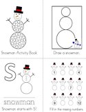 Snowman Activity Book