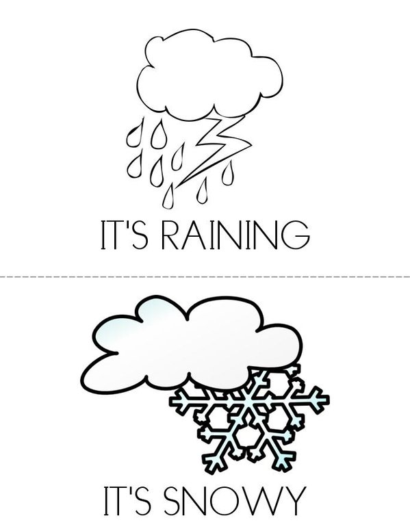 THE WEATHER Mini Book - Sheet 2