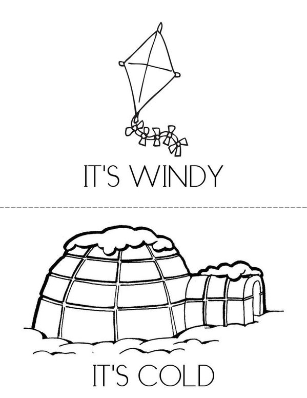 THE WEATHER Mini Book - Sheet 3