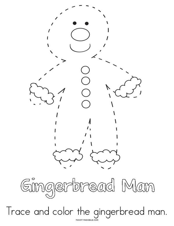 My Gingerbread Man Book Mini Book - Sheet 4