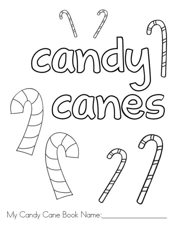 My Candy Cane Book Mini Book - Sheet 1