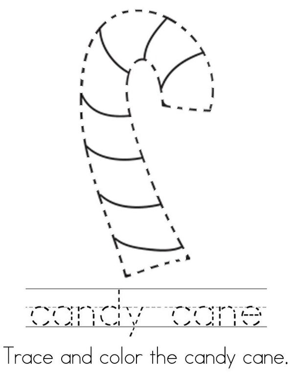 My Candy Cane Book Mini Book - Sheet 4