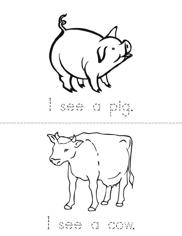  Farm Animal Mini Book - Sheet 5