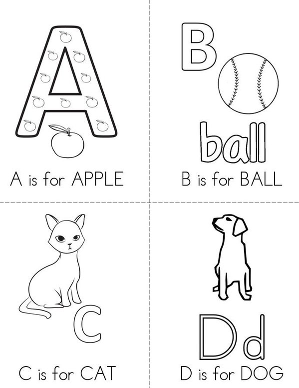 Natalya's ABC Book Mini Book - Sheet 1