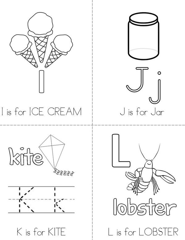 Natalya's ABC Book Mini Book - Sheet 3