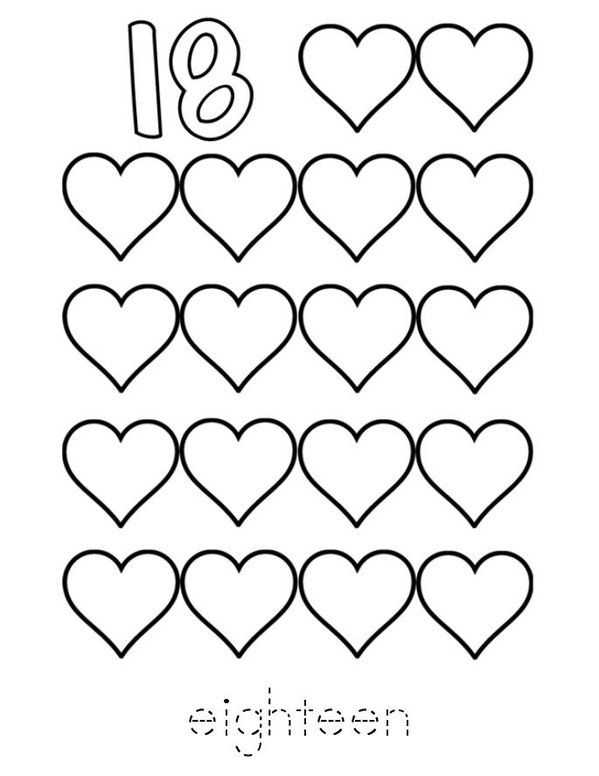 My Heart Counting Book Mini Book - Sheet 2