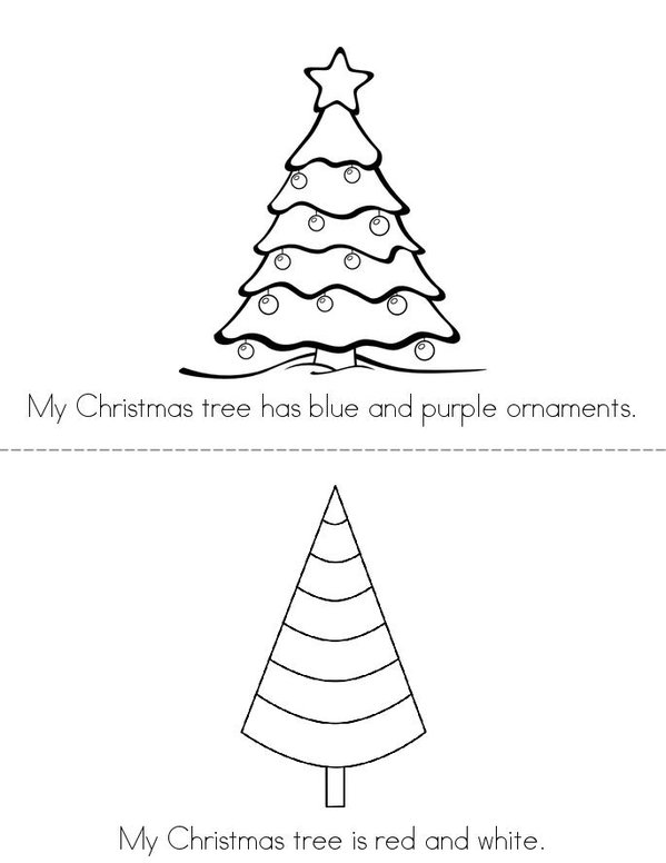 My Christmas Tree Mini Book - Sheet 1