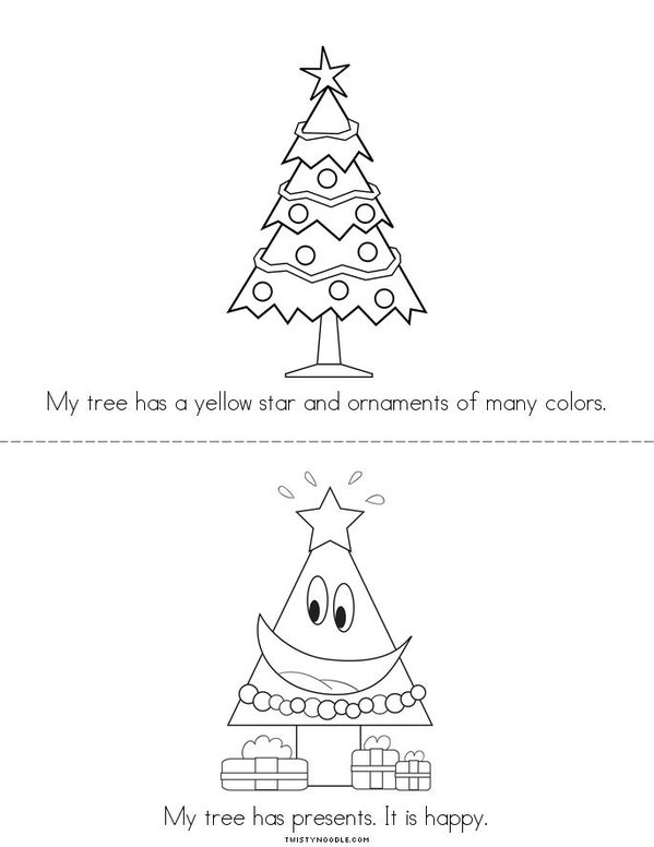 My Christmas Tree Mini Book - Sheet 2