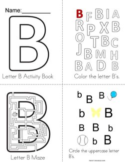 Letter B Activity Book