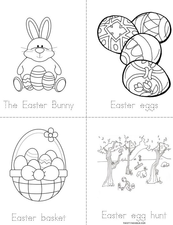 Easter Flowers Coloring Page Twisty Noodle