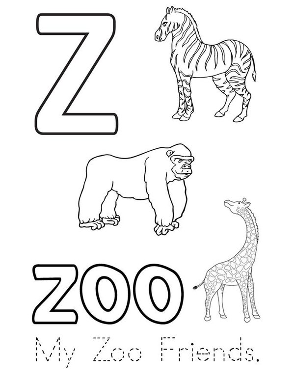 Zoo Animals  Mini Book - Sheet 6