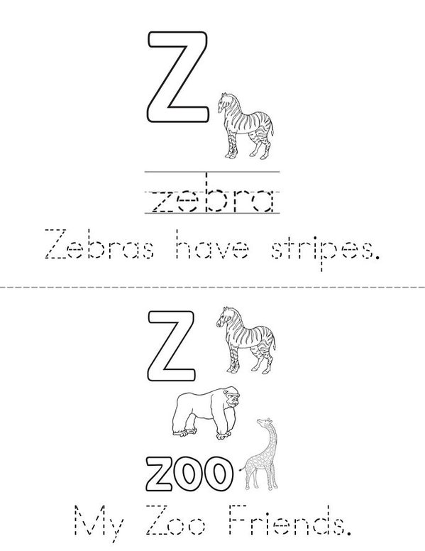 Zoo Animals Book - Twisty Noodle