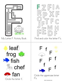 Letter F Activity Book