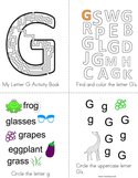 Letter G Activity Book