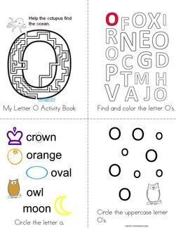 Letter O Activity Book