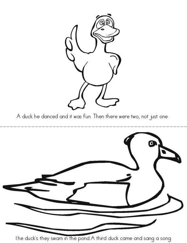 A DUCK Mini Book - Sheet 1