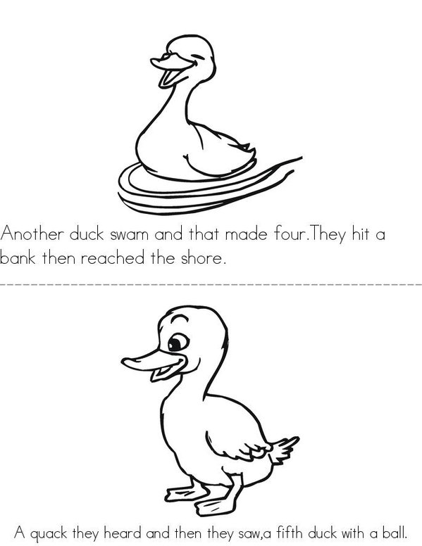 A DUCK Mini Book - Sheet 2