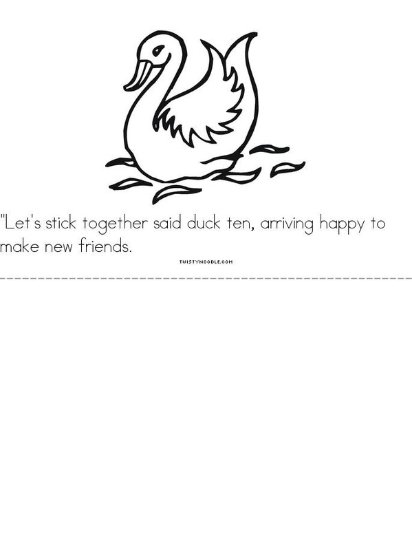 A DUCK Mini Book - Sheet 5