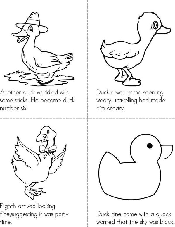 A DUCK Mini Book - Sheet 2