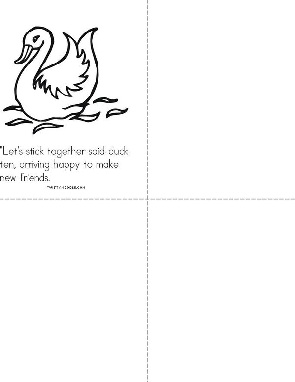 A DUCK Mini Book - Sheet 3