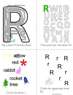 Letter R Activity Book