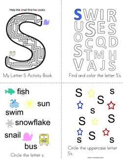 Letter S Activity Book