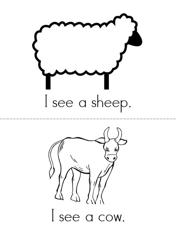 Farm Book Mini Book - Sheet 2