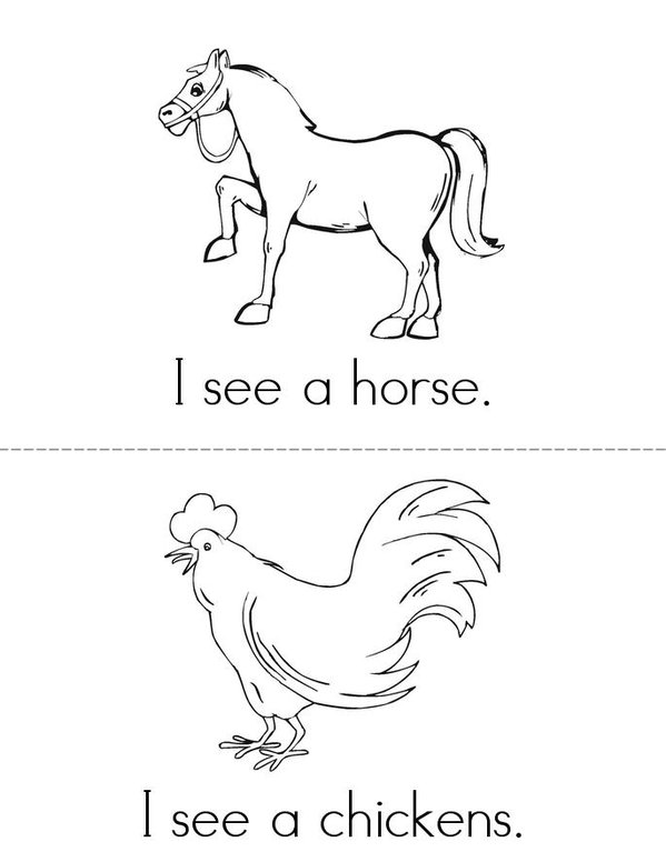 Farm Book Mini Book - Sheet 3