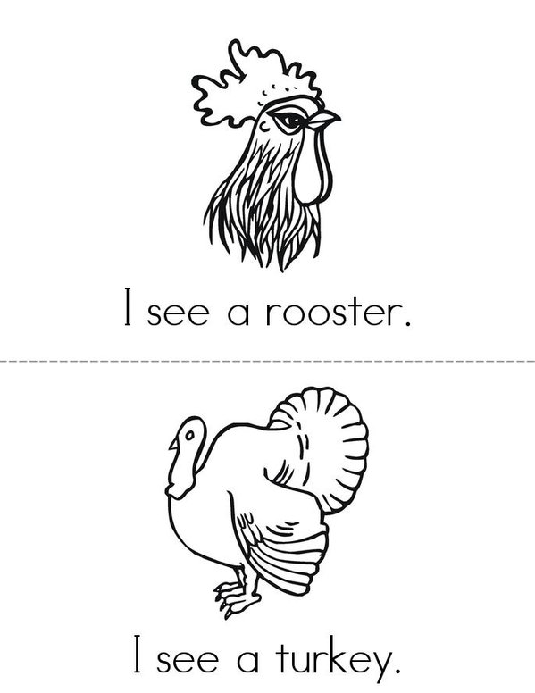 Farm Book Mini Book - Sheet 4