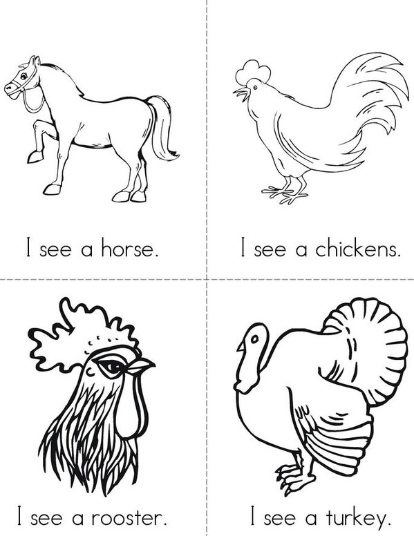 Farm Book Mini Book - Sheet 2