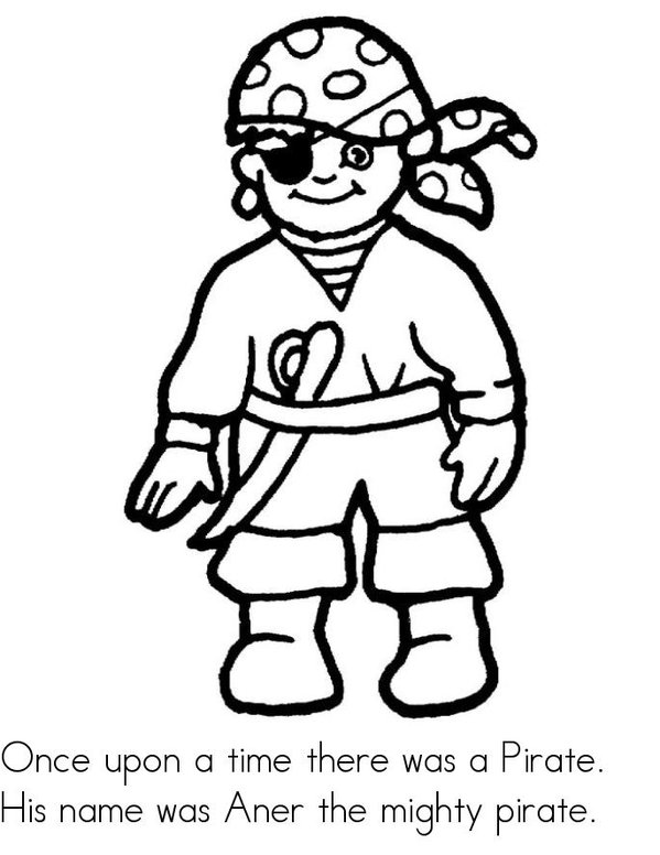 Mighty Pirate Aner Mini Book - Sheet 1