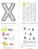 Letter X Activity Book