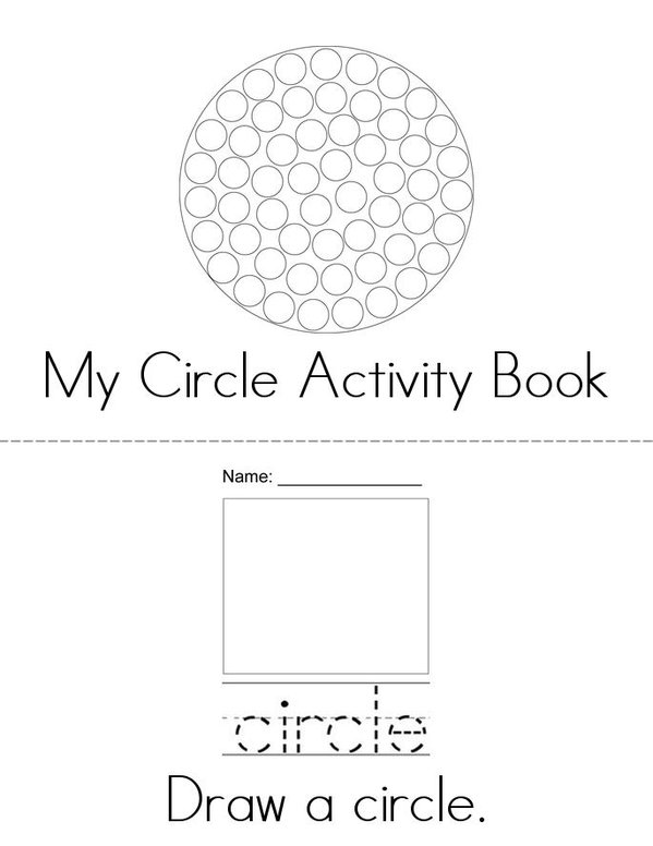 My Circle Activity Book Mini Book - Sheet 1