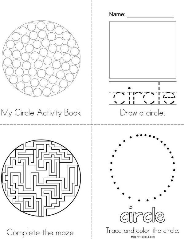 My Circle Activity Book Mini Book