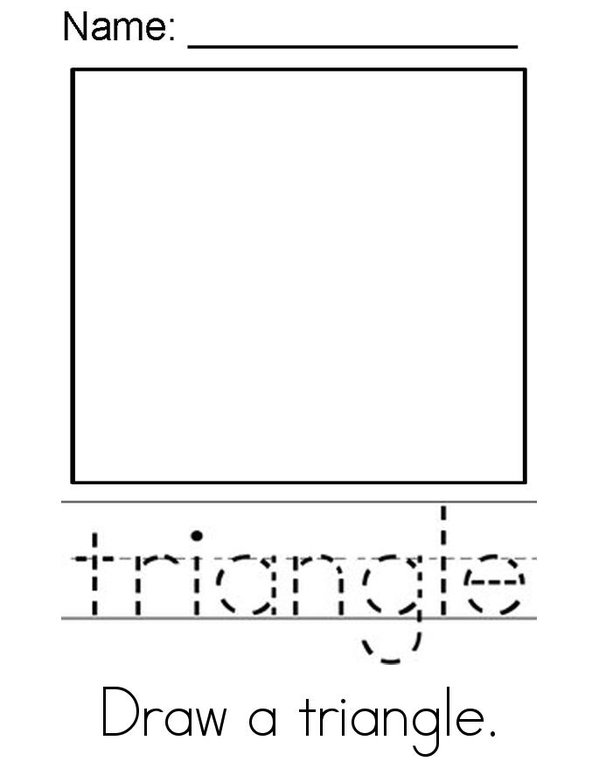 My Triangle Activity Book Mini Book - Sheet 2