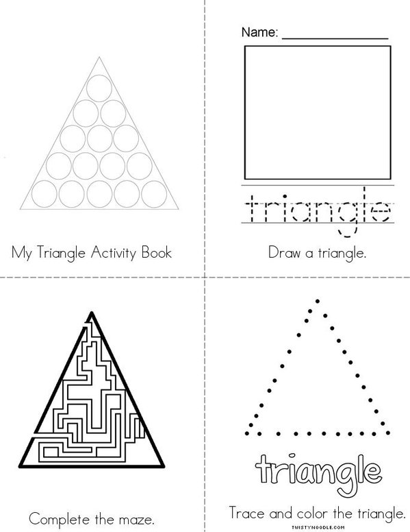 My Triangle Activity Book Mini Book