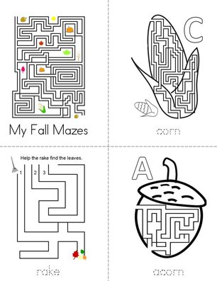 My Fall Mazes Book