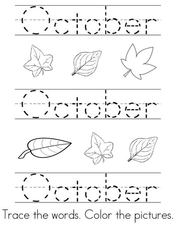 Hello Fall/Autumn Mini Book - Sheet 21