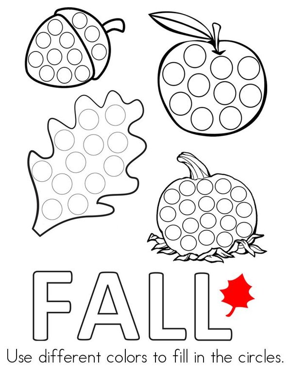 Hello Fall/Autumn Mini Book - Sheet 3