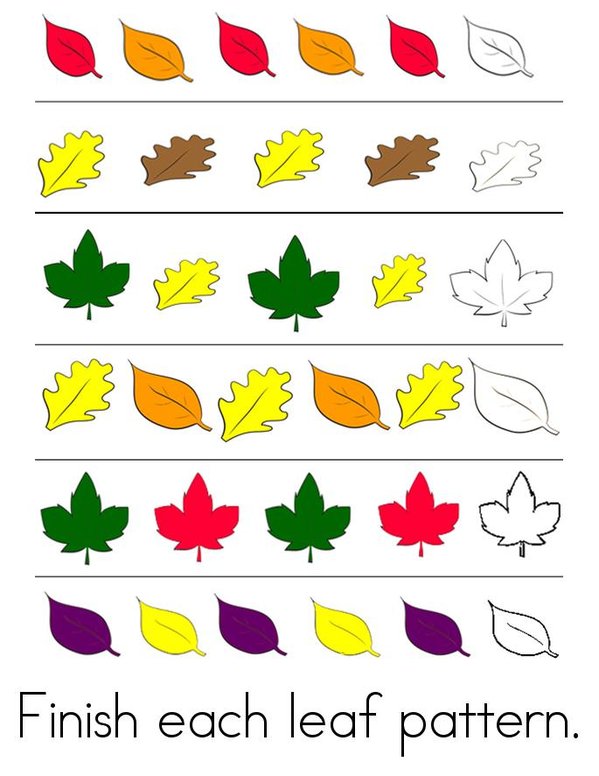 Fall Math Mini Book - Sheet 3