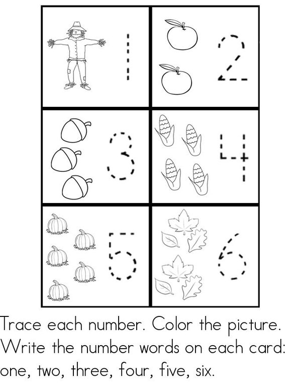 Fall Math Mini Book - Sheet 4