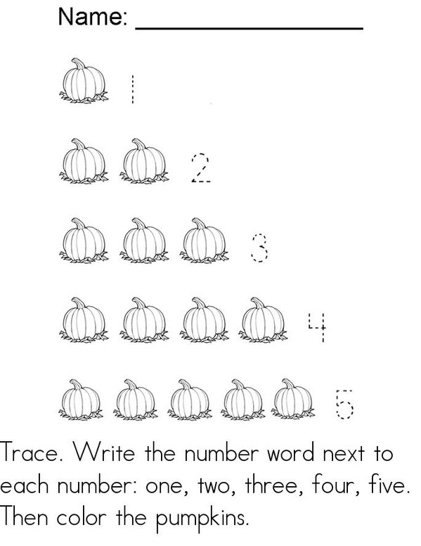 Fall Math Mini Book - Sheet 9