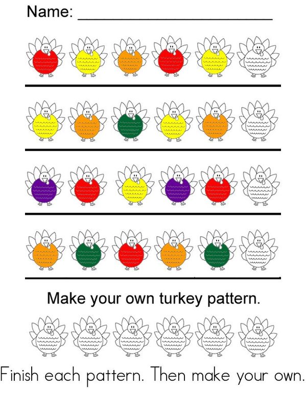 November Math Mini Book - Sheet 2